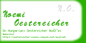 noemi oestereicher business card